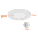Envision LED-DSD-FL-4-11W-5CCT-WH 4" Surface Downlight: Flat, White