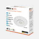 Envision LED-DSD-TML-4-11W-5CCT-WH 4" Surface Downlight: Trimless, White