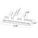 Envision ALIN2-1FT-TRIM-BL 1' Recessed Trim Bracket - Black, White