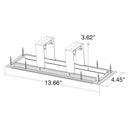 Envision ALIN2-1FT-TRIMLESS-WH 1' Recessed Trimless Bracket, White