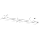 Envision ALIN2-4FT-TRIM-WH 4' Recessed Trim Bracket - White, Black