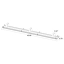 Envision ALIN2-4FT-TRIMLESS-WH 4' Recessed Trimless Bracket, Black