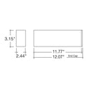 Envision LED-ALIN2-FL-1FT-3P12-D-5CCT-WH 1' Architectural Linear Downlight Frosted, 9.5/7/5, White