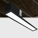 Envision LED-ALIN2-FL-1FT-3P12-D-5CCT-BL-RTK 1' Architectural Linear Recessed Downlight Frosted, 9.5/7/5, Black