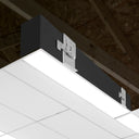 Envision LED-ALIN2-FL-6FT-3P75-D-5CCT-BL-TB 6' Architectural Linear Recessed Downlight T-Bar Frosted, 60/45/30w, Black