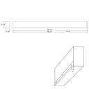 Envision LED-ALIN2-8FT-3P100-D-5CCT-WH-RTK 8' Architectural Linear Downlight, 80/60/40w, White