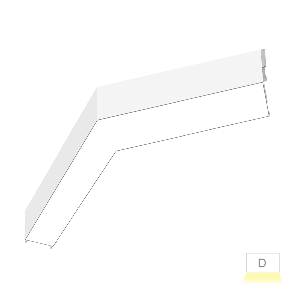 Envision LED-ALIN2-120L-D-5CCT-WH 120° L Connector Downlight, 7/5/3.5w, White