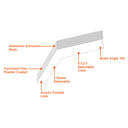 Envision LED-ALIN2-FL-12X12-120L-3P25-UDID-5CCT-WH 12x12" 120° L-Shape Downlight, 20/15/10w, White