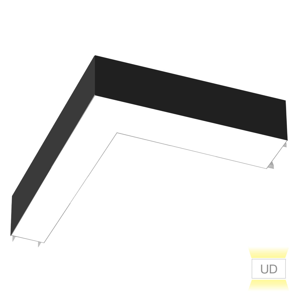 Envision LED-ALIN2-FL-12X12-L-3P25-UD-5CCT-BL 12x12" L-Shape Downlight, 20/15/10w, Black