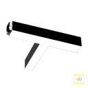 Envision LED-ALIN2-FL-22X10-T-3P36-UDID-5CCT-BL 2' T-Shape Downlight, 36/25/17w, Black
