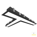 Envision LED-ALIN2-FL-22X10-T-3P36-D-5CCT-BL-RTK 2' T-Shape Downlight, 29/20/13.5w, Black