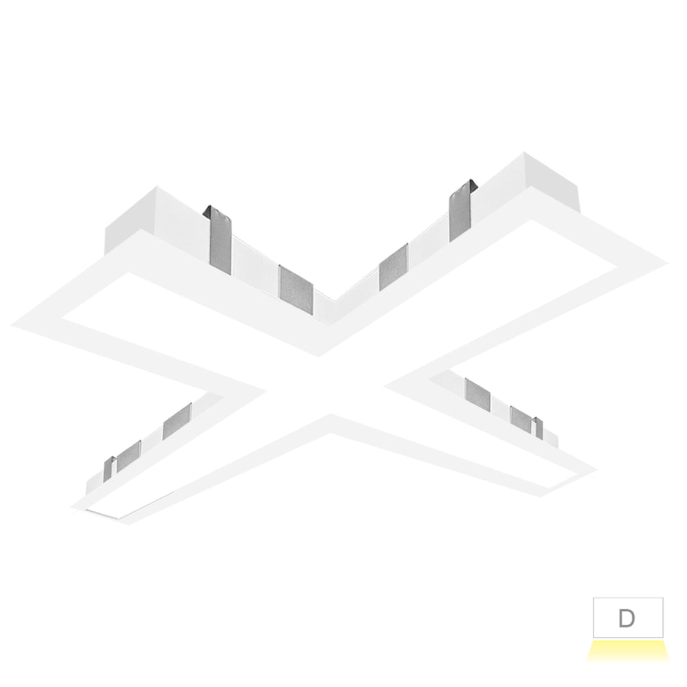 Envision LED-ALIN2-FL-22X22-X-3P50-D-5CCT-WH-RTK 2' X-Shape Downlight, 40/30/20w, White