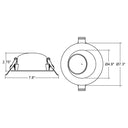 Envision DLJBX-6RG-TRIM-BLK-SQ 6" Regressed Gimbal Black Square Trim