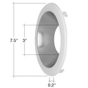 Envision CMDEX-TRIM-6-CSH-WH 6" CMDEX: Clear-Specular Haze Reflector + White Trim