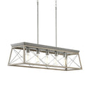 Progress 179642 P400048-141 Briarwood 5-Light Linear Chandelier Ceiling Light, Galvanized