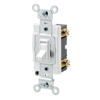 Leviton 54521-2W 20 A 120/277 VAC Wall Plate White