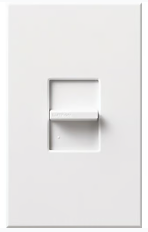 Lutron Nova T Wall Plate Kit, Single-Gang, Fits 1 Small NovaT/Nova Control, No Fins Broken, Matte Finish, NT-S-NFB-WH, White