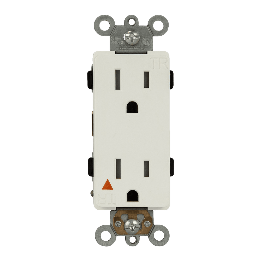 Isolated Ground Tamper-Resistant Decorator Receptacle, 5-15R