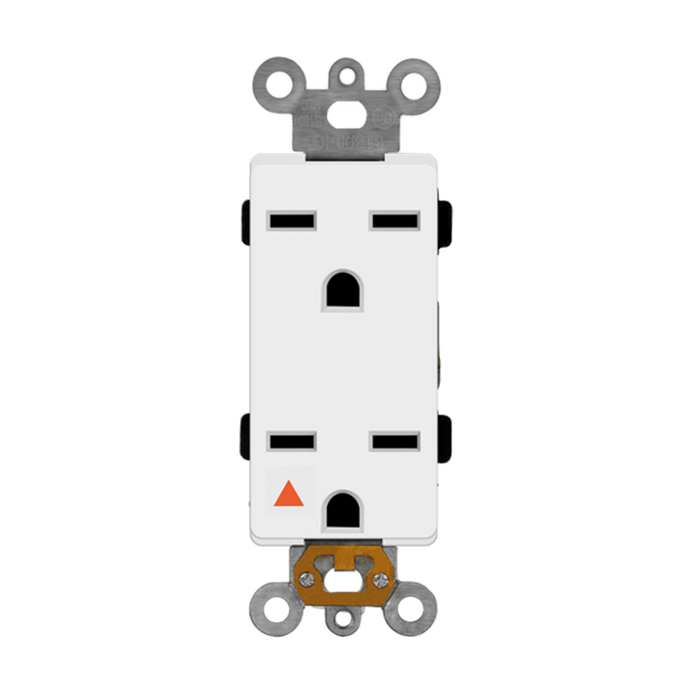 Isolated Ground Decorator Duplex Receptacle, 6-15R