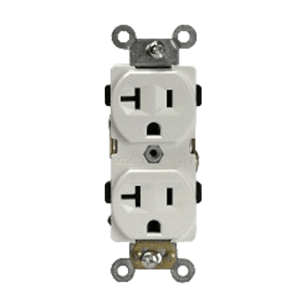 Industrial Grade Heavy Duty 20A Duplex Receptacle, 5-20R
