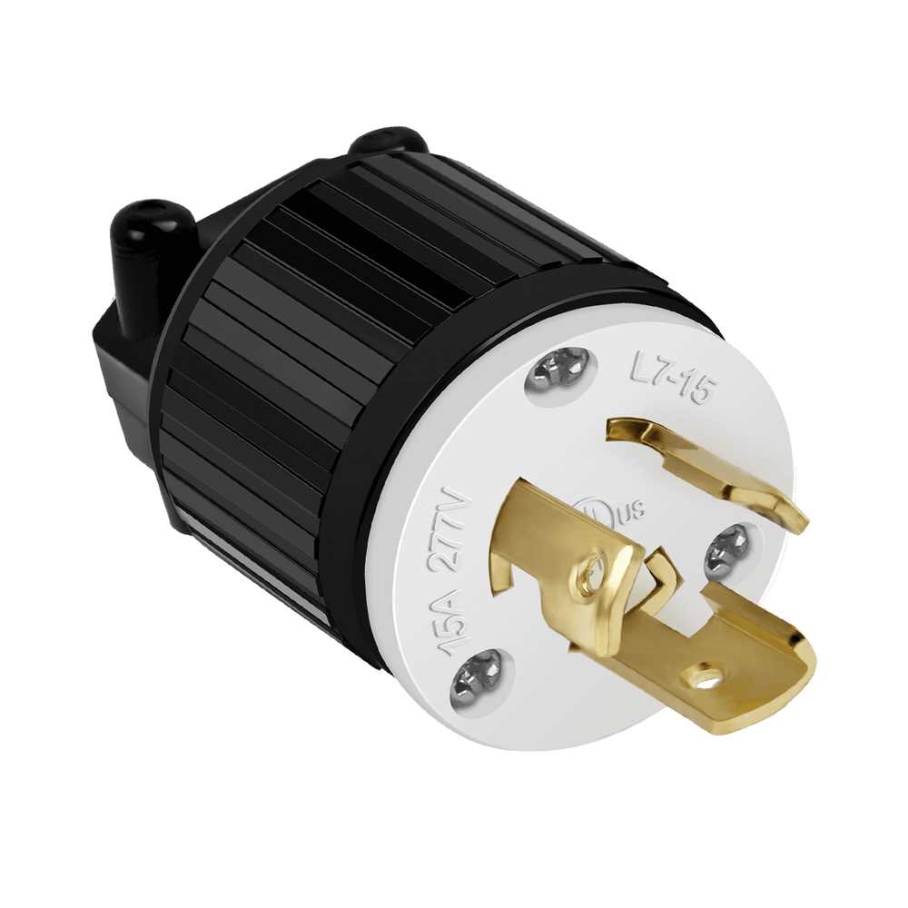 Industrial Grade Locking Plug, 15A, L7-15P