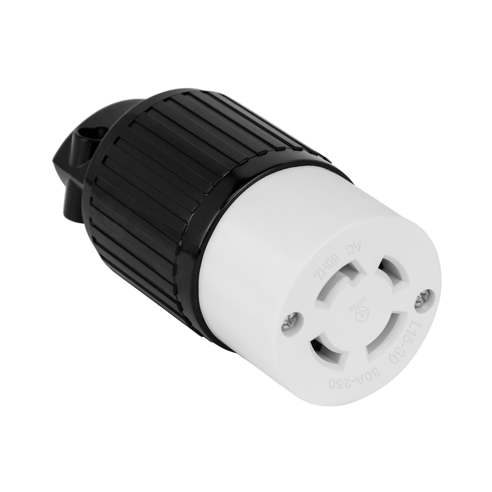Industrial Grade Locking Cord Connector, 30A, L15-30C