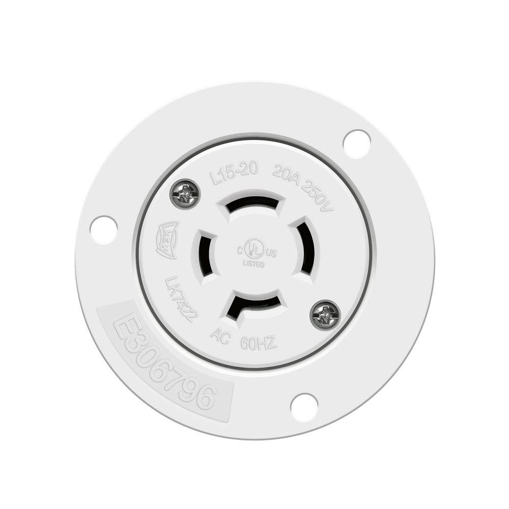 Locking Flanged Outlet, 20A, L15-20RFO