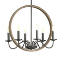 Progress 118560 P400081-020 Fontayne 6-Light Design Series Chandelier Ceiling Light, Antique Bronze