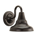 Progress 26968 P5622-20 District 1-Light 10-1/2 in Outdoor Wall Lantern, Antique Bronze