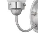 Progress 284743 P3287-15ET Fluted Glass 1-Light Bathroom Vanity Light with Clear Fluted Glass Shade, Polished Chrome