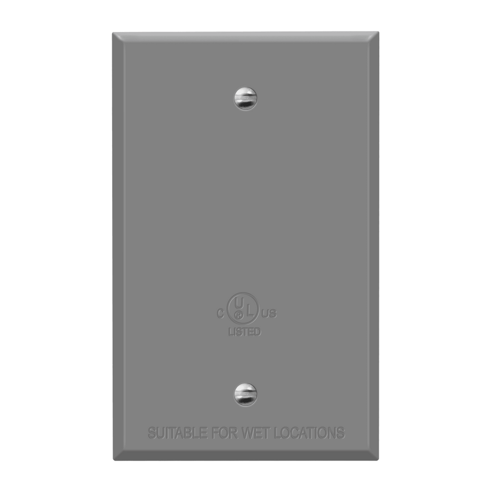 1-Gang Weatherproof Metal Blank Wall Plate