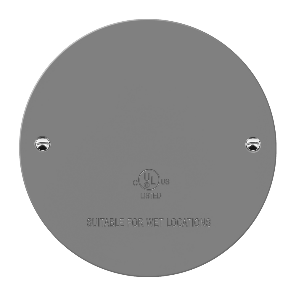 4 Round Blank Metal Weatherproof Cover