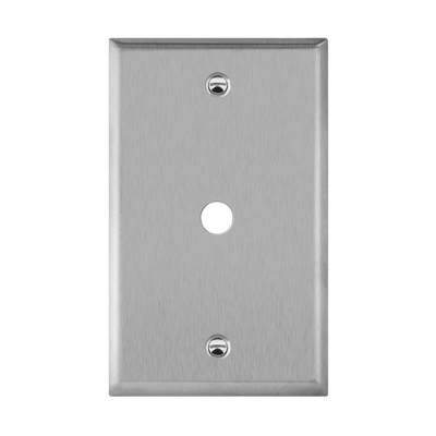 Phone/Cable One-Gang Metal Wall Plate