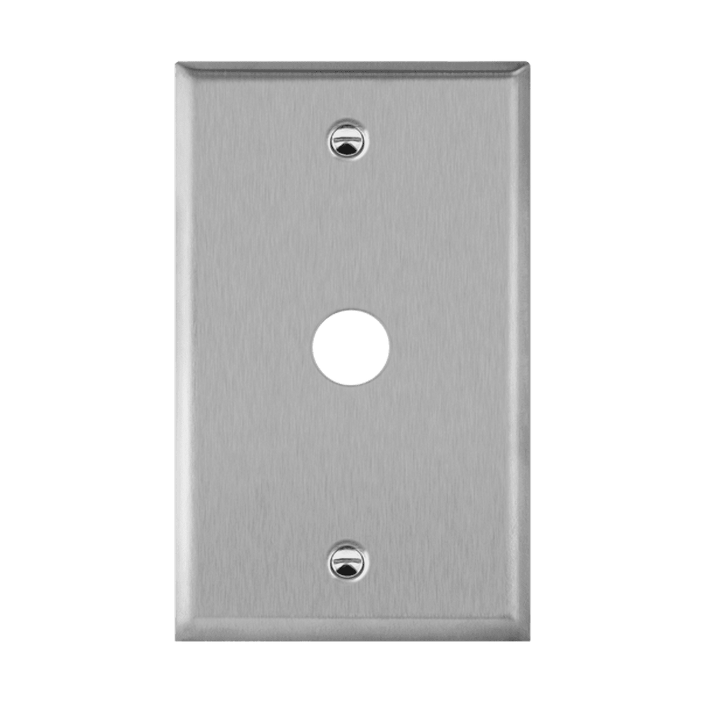 Phone/Cable One-Gang Metal Wall Plate
