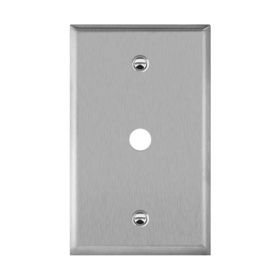 Phone/Cable One-Gang Metal Wall Plate