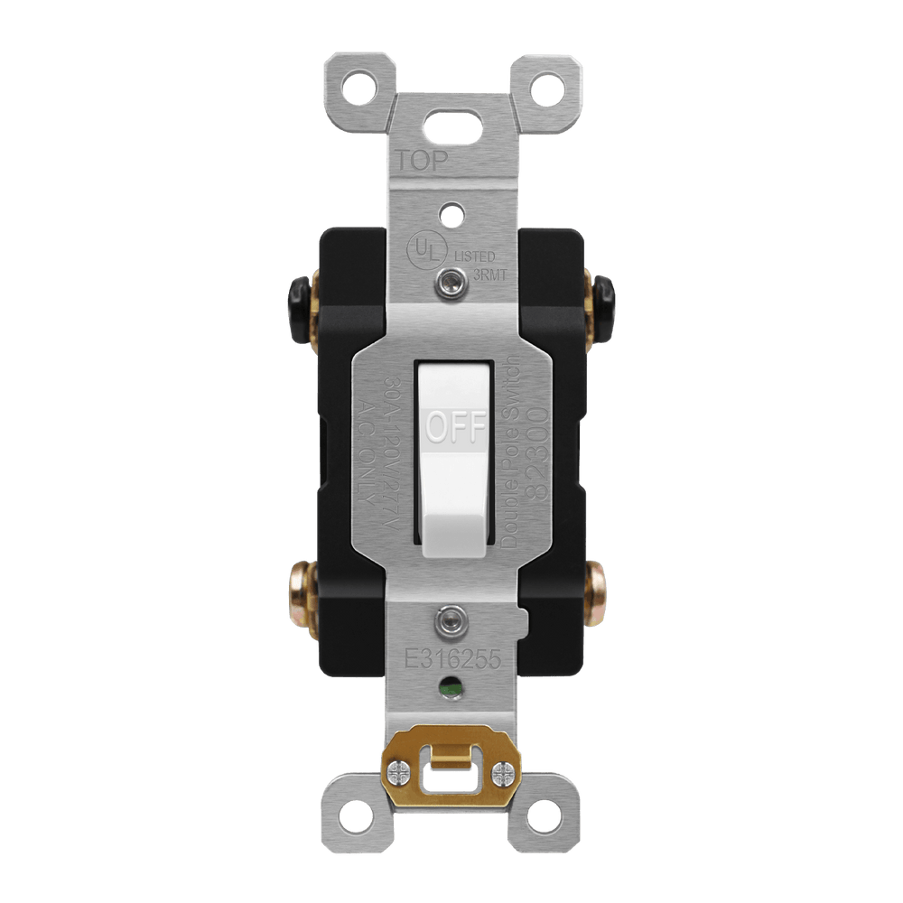 Commercial Grade Toggle Switch 30A, Double Pole