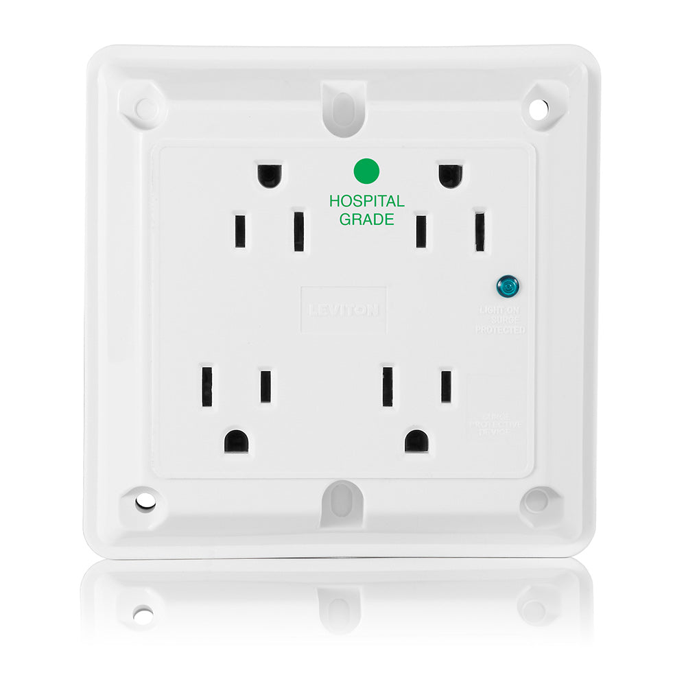 Leviton 8480-W 15 A 125 VAC Surge Protection White