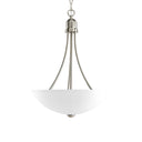 Progress 23055 P3914-09 Gather 2-Light Foyer Pendant, Brushed Nickel