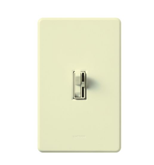 Lutron Ariadni Dimmer Switch, 1000W, Incandescent/Halogen Only, 120V, Single Pole/3-Way, AY-103PH- AL, Almond