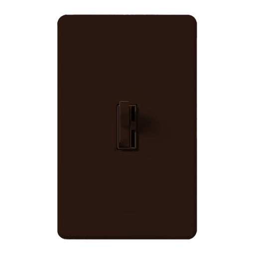 Lutron Ariadni Dimmer Switch with Locator Light, 1000W, Incandescent/Halogen Only, 120V, Single Pole, AY-10PNL-BR, Brown