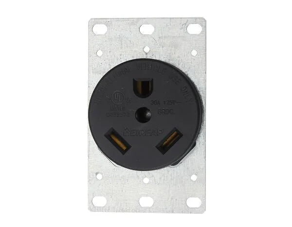 PLS-BAS-022 - 30A/125V Flush Mount Power Outlet