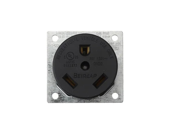 PLS-BAS-022A - 30A/125V Flush Mount Power Outlet (Alt)