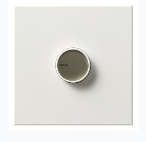 Lutron Centurion Dimmer Switch, 1500W, Incandescent/Halogen Only, Single-pole, 120V, With Wall Plate, C-1500-WH, White