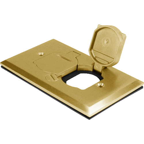 1-Gang Floor Box Cover With Flip Lid
