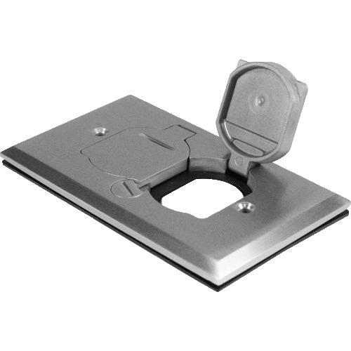 1-Gang Floor Box Cover With Flip Lid