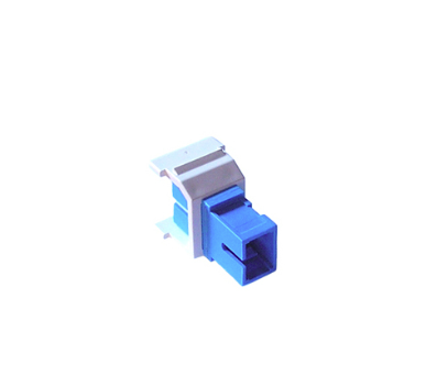 Lutron Fiber Jack Connector, SC Simplex, for 6-Port Frame, CON-1F-SC-WH, White