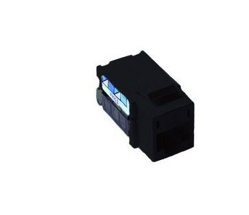 Lutron Telephone/Network Jack Connector, 8-Conductor, RJ45 Category 6, CON-1P-C6-BL, Black