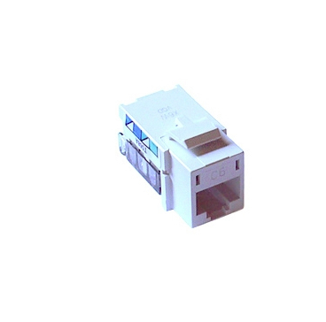 Lutron Telephone/Network Jack Connector, 8-Conductor, RJ45 Category 6, CON-1P-C6-WH, White