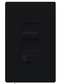 Lutron Skylark Contour Dimmer Switch, 1000W Incandescent/Halogen or 600VA MLV, Single Pole/3-Way, 120V, CT-103P-BL, Black