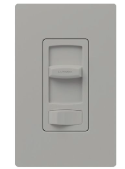 Lutron Skylark Contour Dimmer Switch, 1000W Incandescent/Halogen or 600VA MLV, Single Pole/3-Way, 120V, CT-103P-GR, Gray